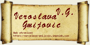 Veroslava Gmijović vizit kartica